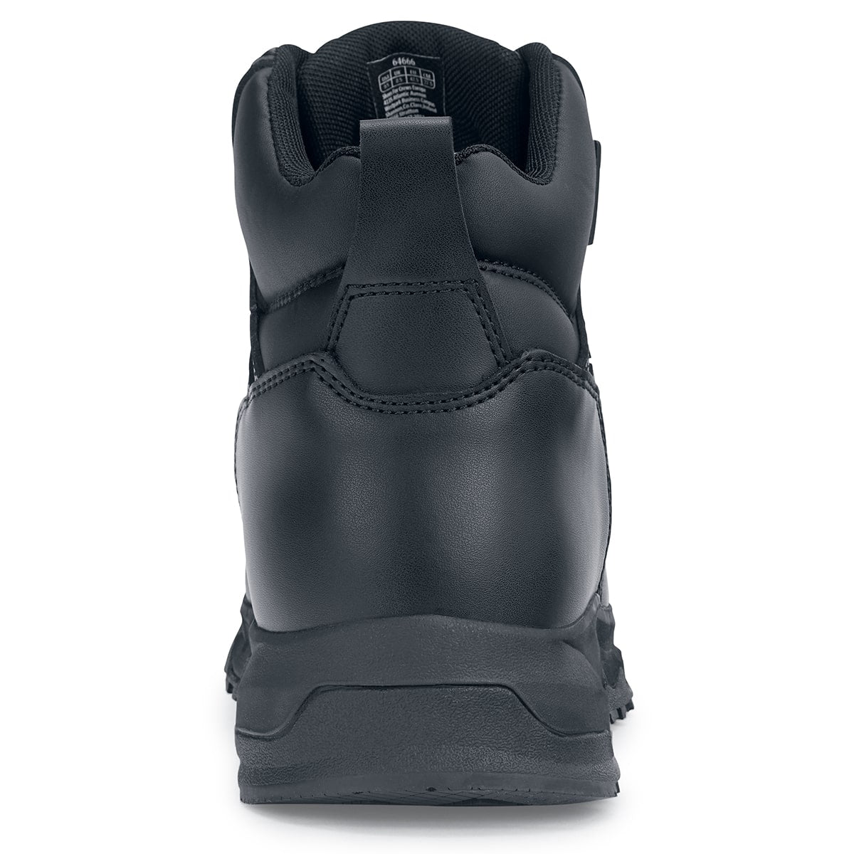 The Engineer IV CT from Shoes For Crews is an slip-resistant safety shoe designed to provide unbeatable comfort and protection throughout the working day,  seen from the back.