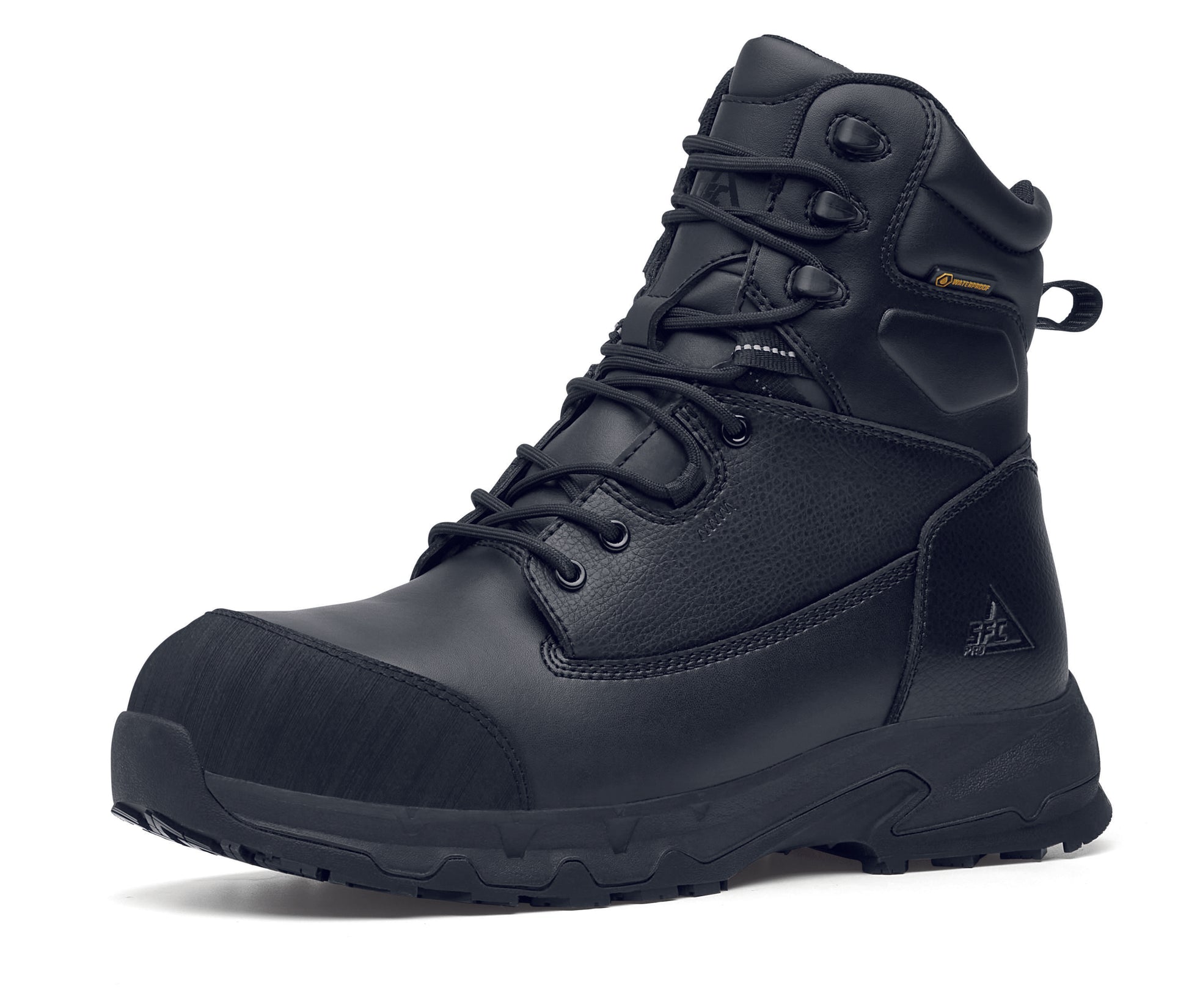 The Delvin from Shoes For Crews, the ultimate footwear for extreme conditions, seen from the left profile.