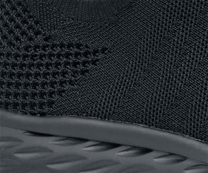 The Everlight Mens Black from Shoes For Crews are breathable slip-resistant trainers which are lightweight and easy to clean,  detailed photography.