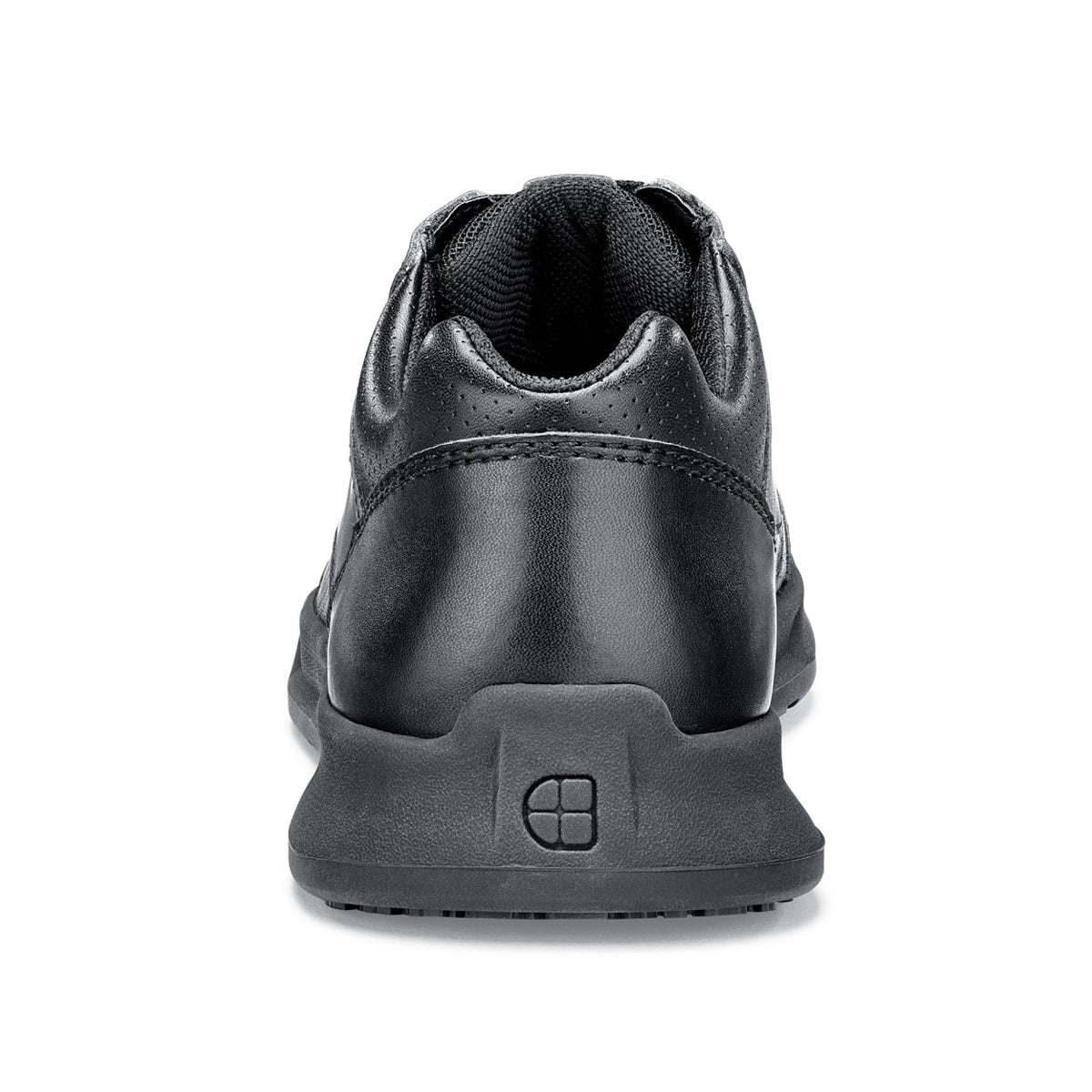 Liberty from Shoes For Crews are slip-resistant shoes that provide comfort throughout the day, seen from back.