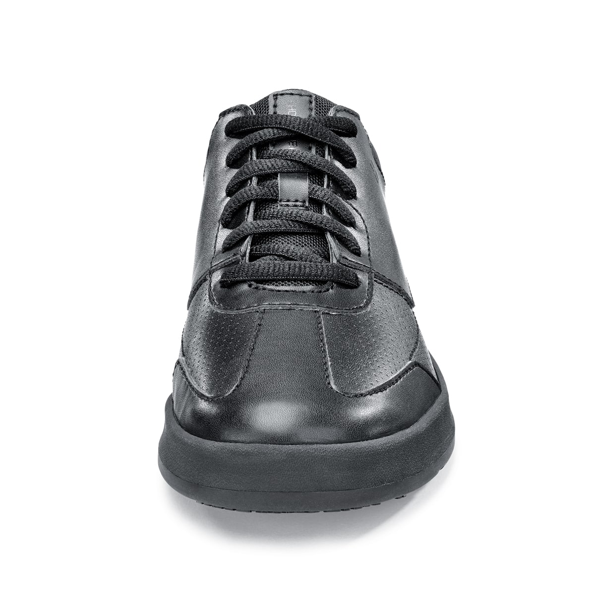 Liberty from Shoes For Crews are slip-resistant shoes that provide comfort throughout the day, seen from front.