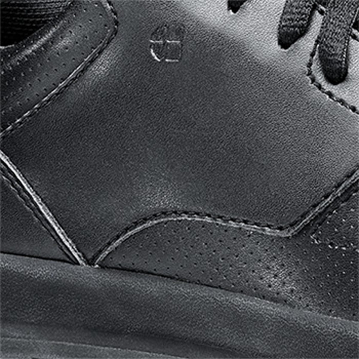 Liberty from Shoes For Crews are slip-resistant shoes that provide comfort throughout the day, detailed photography.