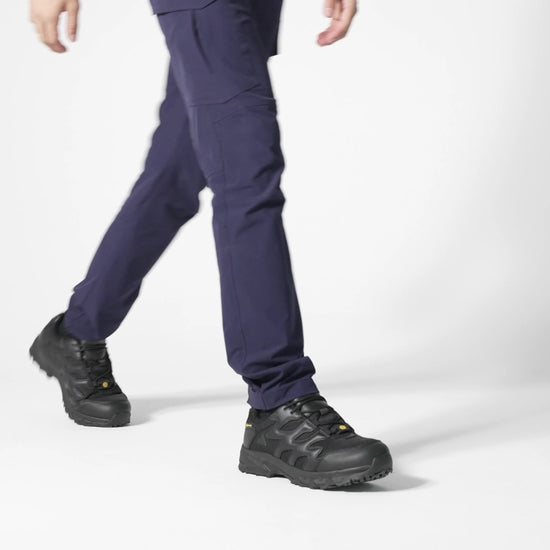 The Carrig Low O2 SRC CI HI ESD from Shoes For Crews is a slip-resistant, waterproof, breathable and lightweight hiker shoe ideal for daily use, product video.